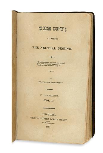 [COOPER, JAMES FENIMORE.] The Spy; A Tale of the Neutral Ground.